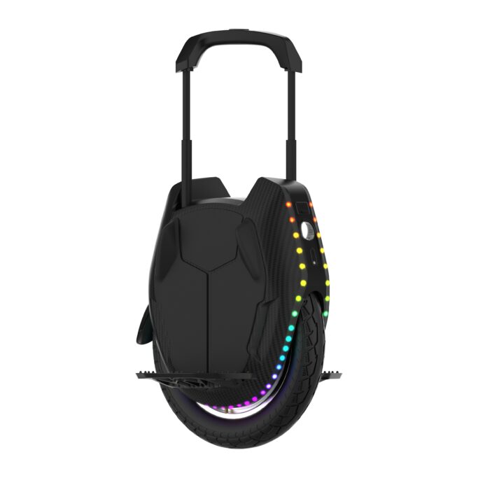 Kingsong Ks 16x Electric Unicycle With Trolley Handle Opened